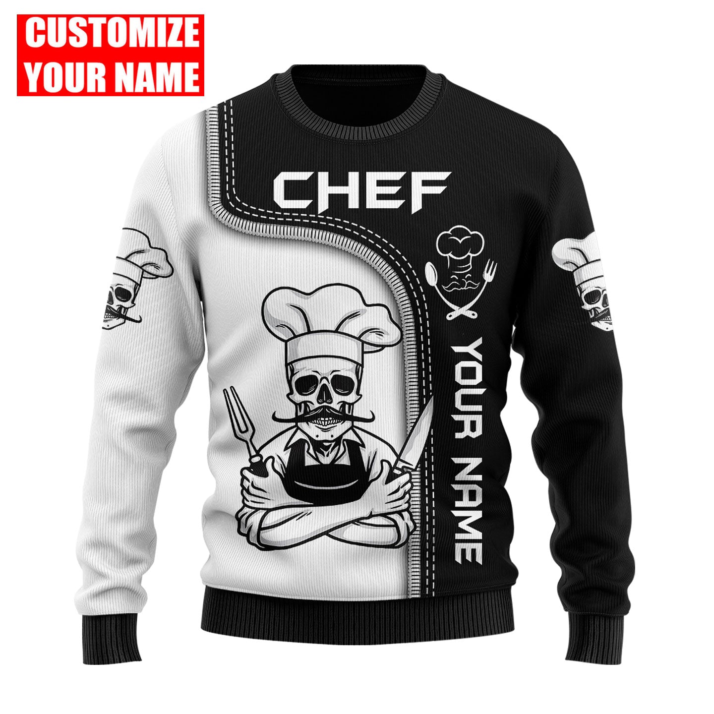 Custom Name Master Chef 3D All Over Printed Unisex Shirts