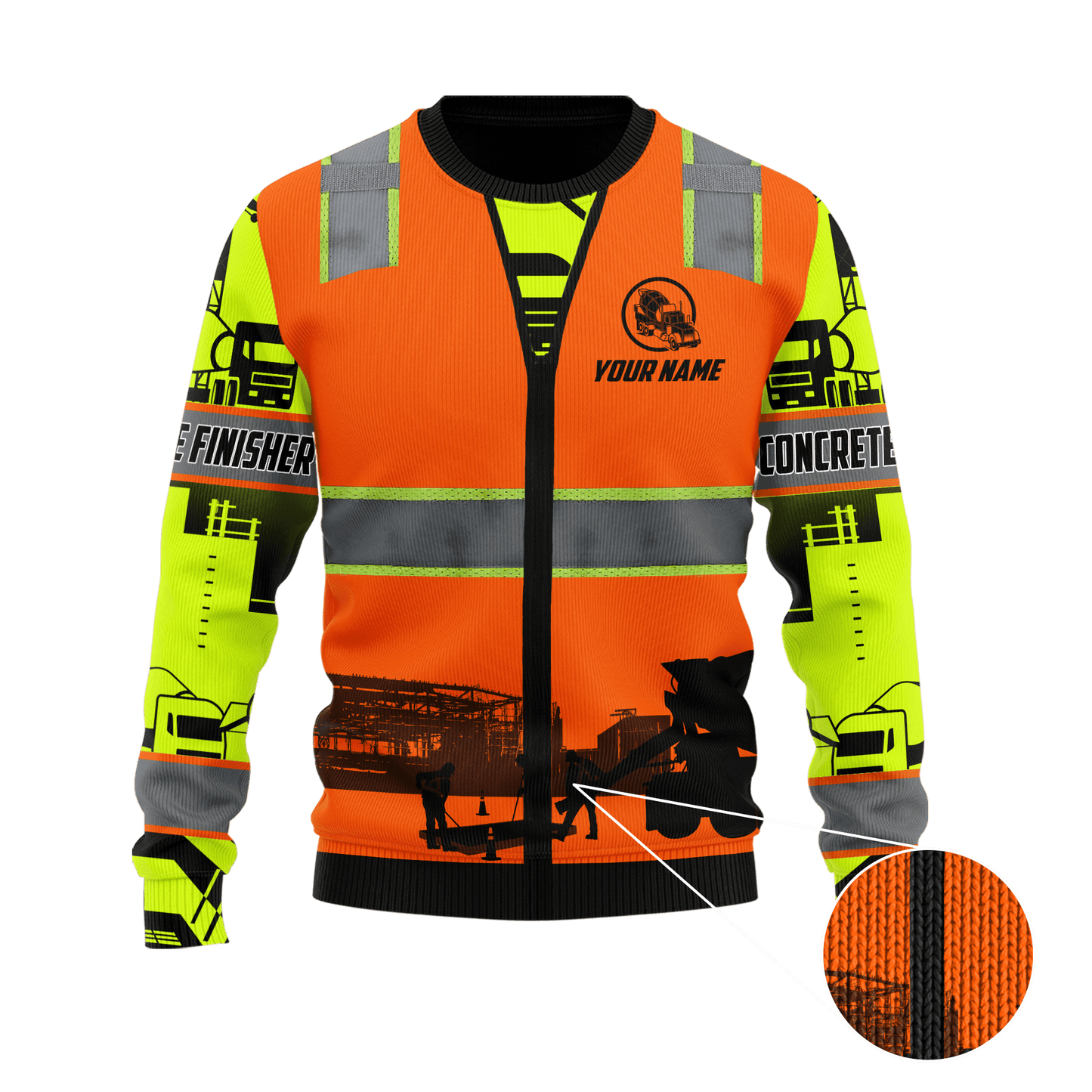 Concrete Finisher Not for the Weak Custom name 3D printed shirts
