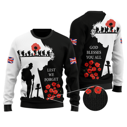 Remembrance Day Lest We Forget 3D All Over Printed Unisex Shirts