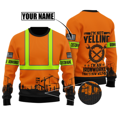 Personalized Ironworker Safety I'm Not Yelling 3D All Over Printed Unisex Shirts TN