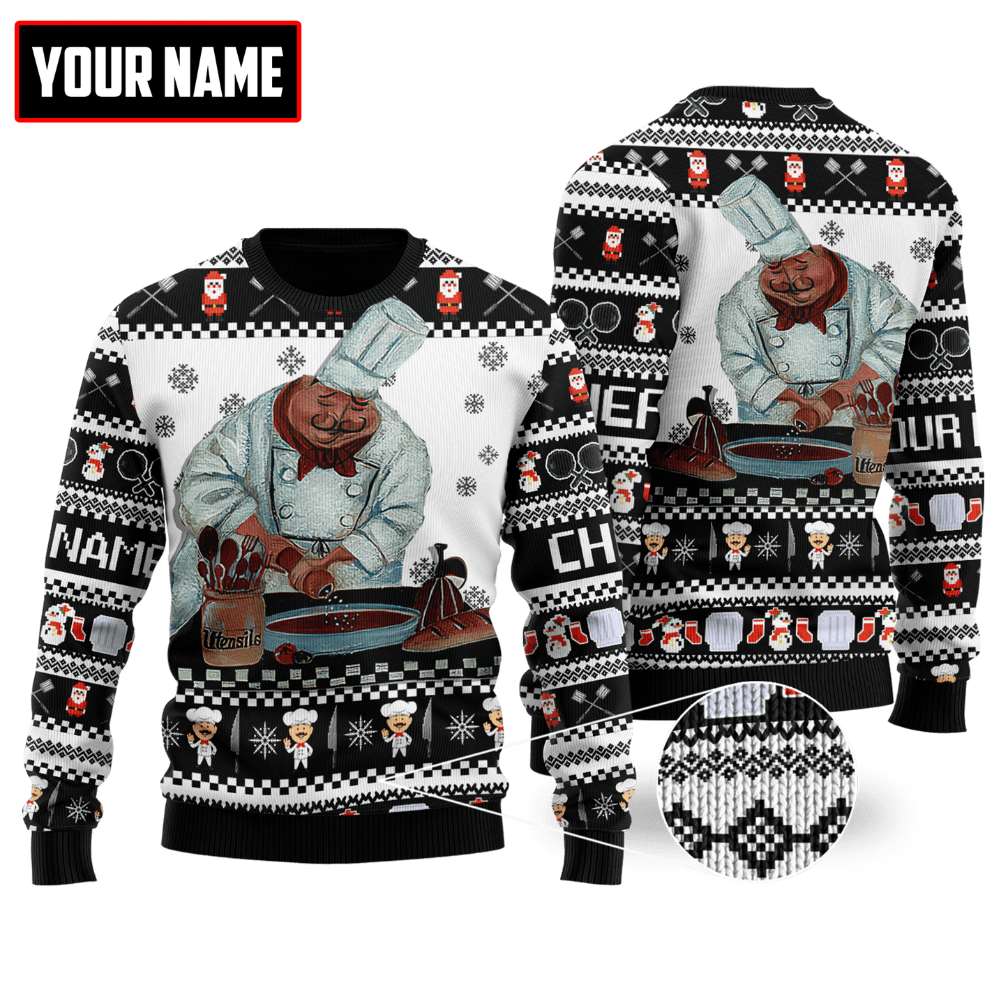 Customized Name Master Chef 3D All Over Printed Unisex Shirts
