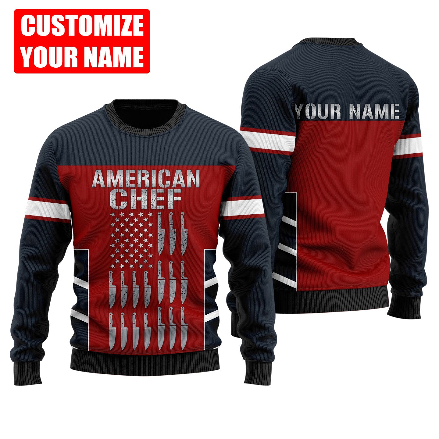 Custom Name Master Chef 3D All Over Printed Unisex Shirts
