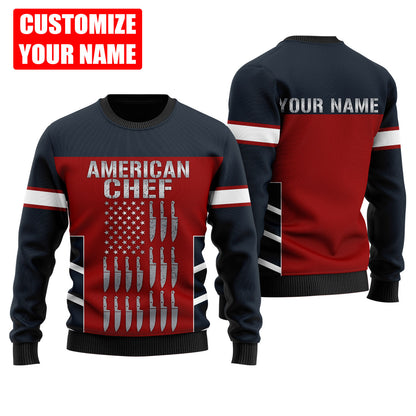 Custom Name Master Chef 3D All Over Printed Unisex Shirts