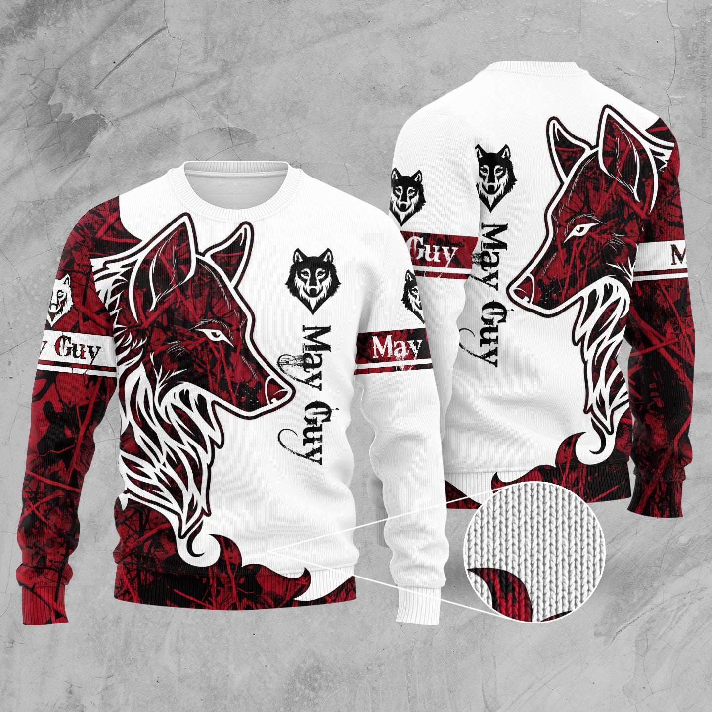 May Wolf 3D All Over Printed Unisex Hoodie