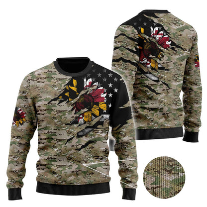 Maryland Sunflower Camo 3D All Over Printed Unisex Shirts