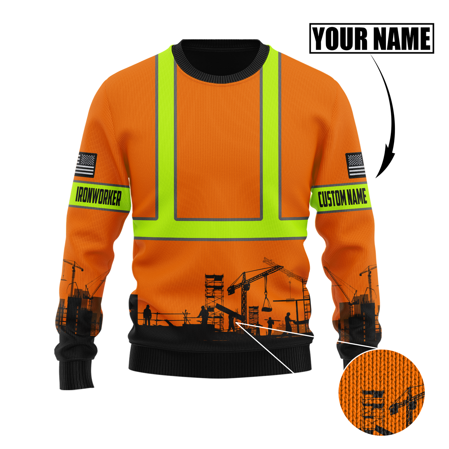 Personalized Ironworker Safety 3D All Over Printed Unisex Shirts TN