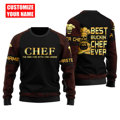 Custom Name Master Chef 3D All Over Printed Unisex Shirts