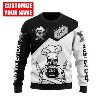 Custom Name Master Chef 3D All Over Printed Unisex Shirts