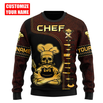 Custom Name Master Chef 3D All Over Printed Unisex Shirts