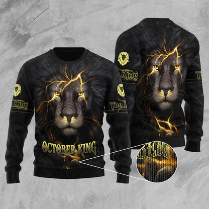 October Lion 3D All Over Printed Unisex Shirts Pi21012110