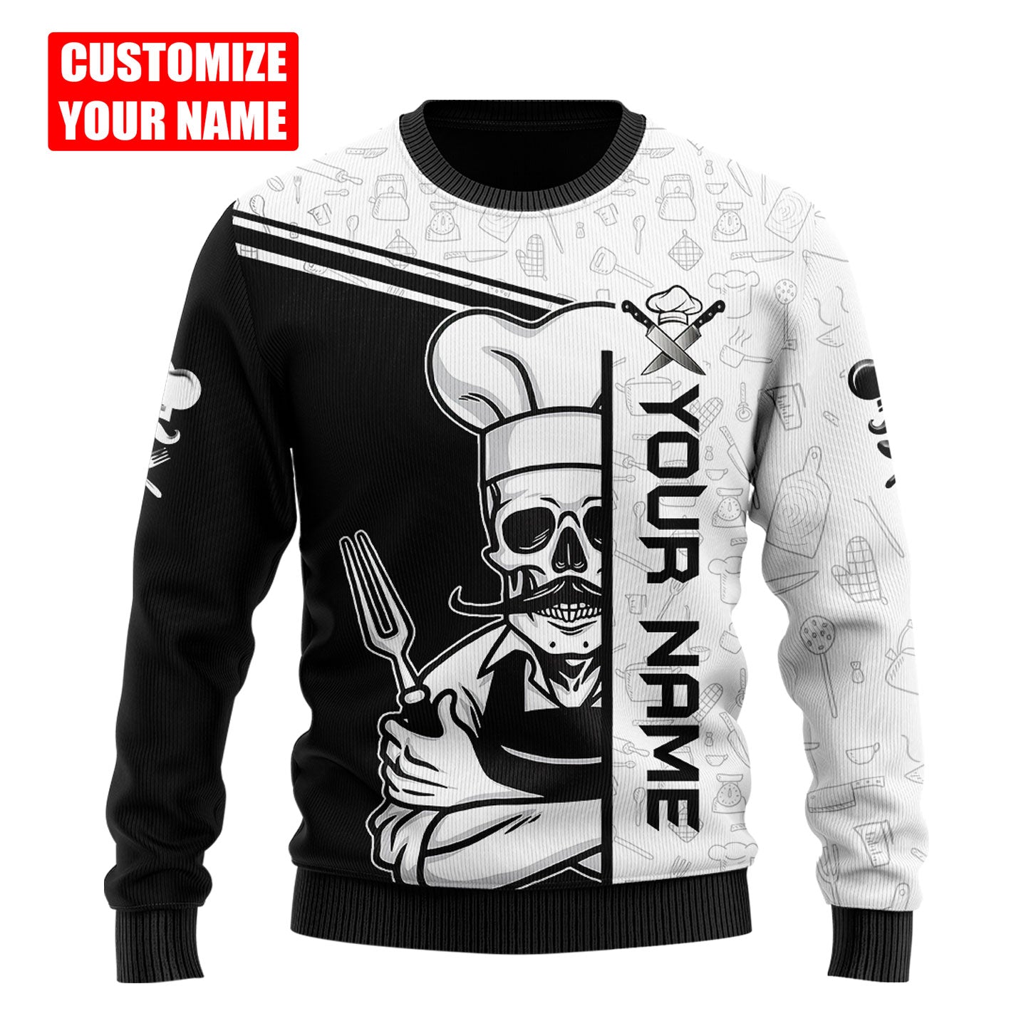 Custom Name Master Chef 3D All Over Printed Unisex Shirts