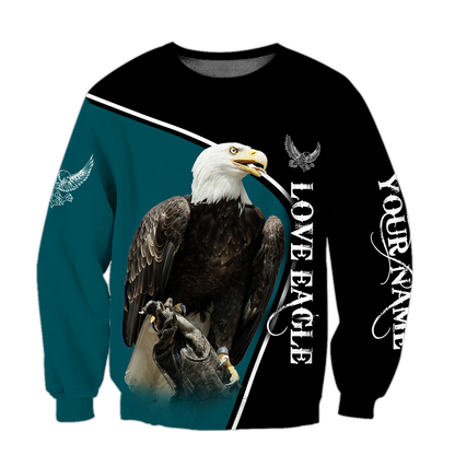 Personalized Name Eagle 3D All Over Printed Shirts For Men and Women