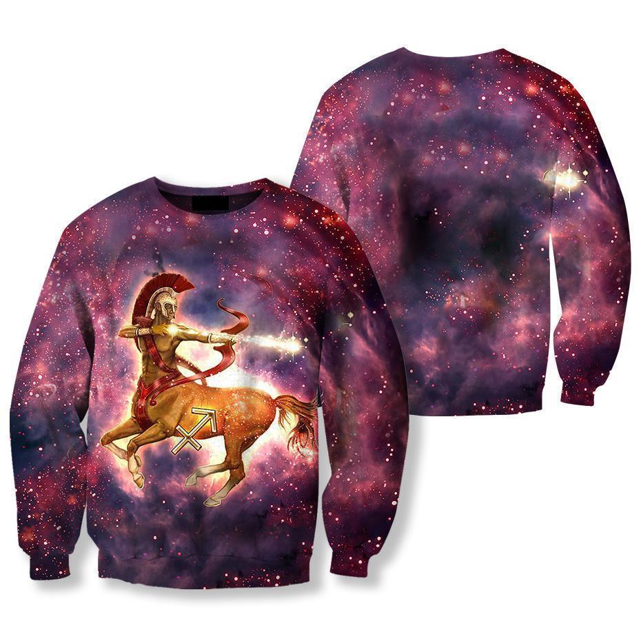 All Over Printed Sagittarius Hoodie-Apparel-NTH-Sweatshirt-S-Vibe Cosy™
