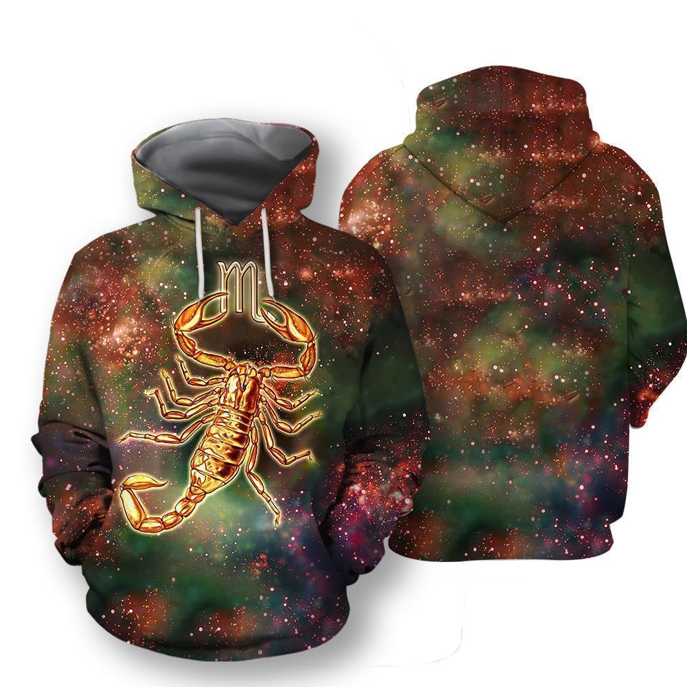 All Over Printed Scorpio Hoodie-Apparel-NTH-Hoodies-S-Vibe Cosy™