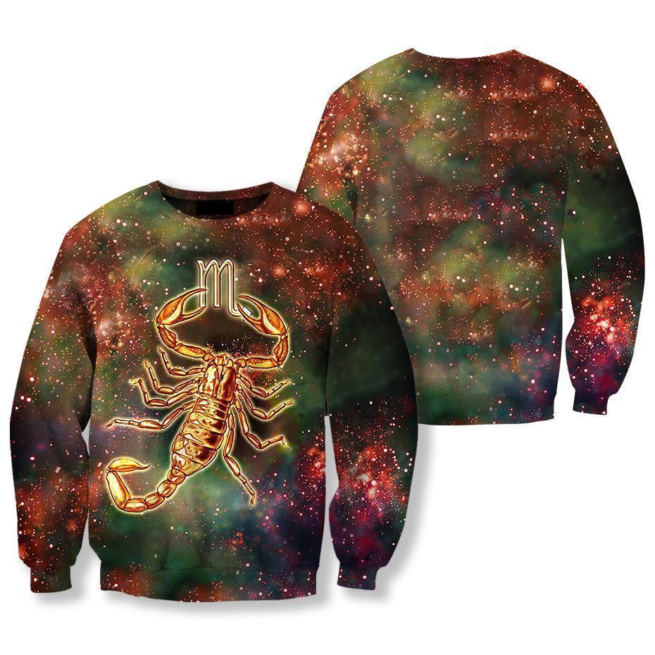 All Over Printed Scorpio Hoodie-Apparel-NTH-Sweatshirt-S-Vibe Cosy™