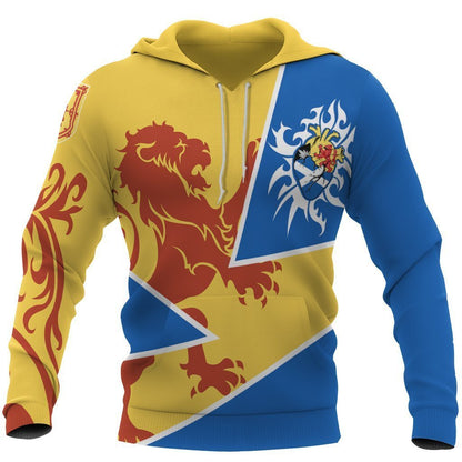Scotland Hoodie - Scottish Royal Lion 1990s Cadmium Yellow NNK1525-Apparel-PL8386-Hoodie-S-Vibe Cosy™