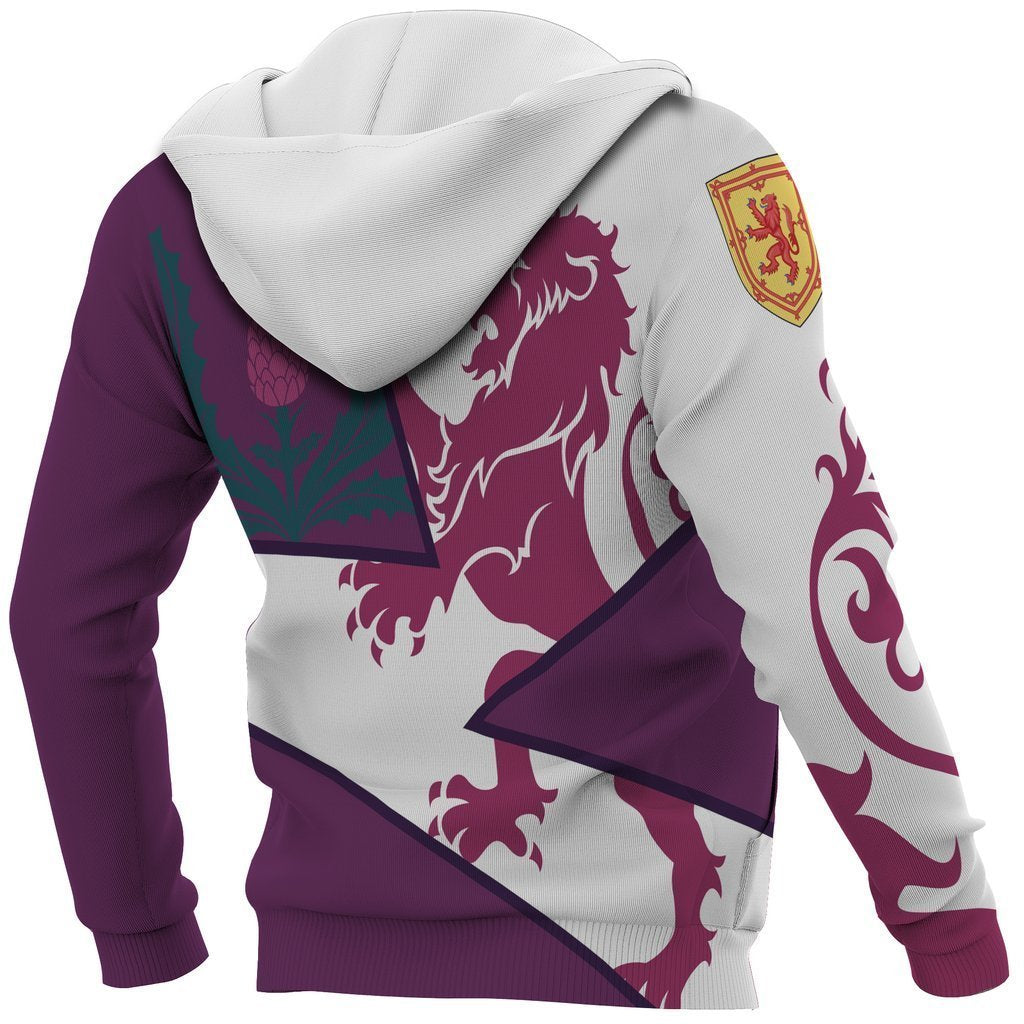Scotland Hoodie - Scottish Royal Lion 1990s Purple NNK1526-Apparel-PL8386-Hoodie-S-Vibe Cosy™
