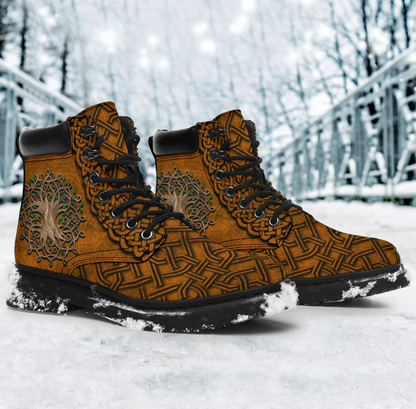 Celtic Tree Of Life Classic Boots For Men And Women TN