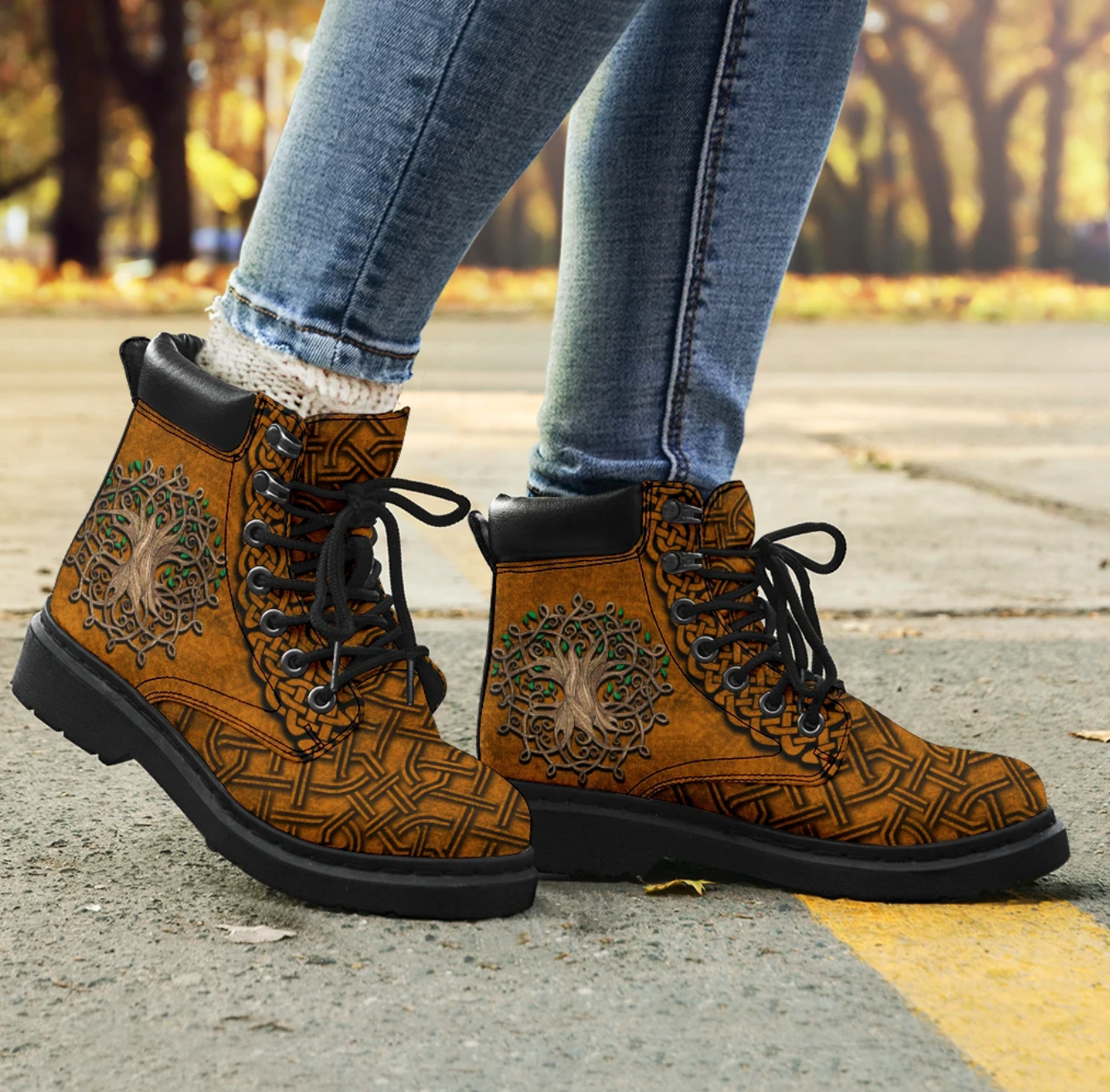 Celtic Tree Of Life Classic Boots For Men And Women TN