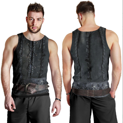 The Last Kingdom Warrior Chainmail Armor 3D All Over Printed Shirts Hoodie MP020301-Apparel-P-Tank top-S-Vibe Cosy™