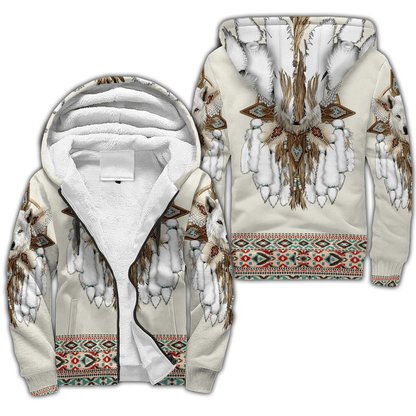 Native Spirit Wolf 3D All Over Printed Unisex Hoodie ML