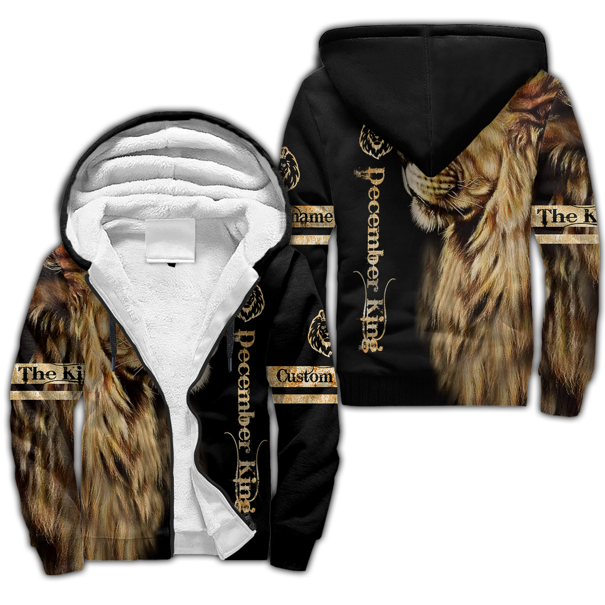 Custom Name December King 3D All Over Printed Unisex Shirts