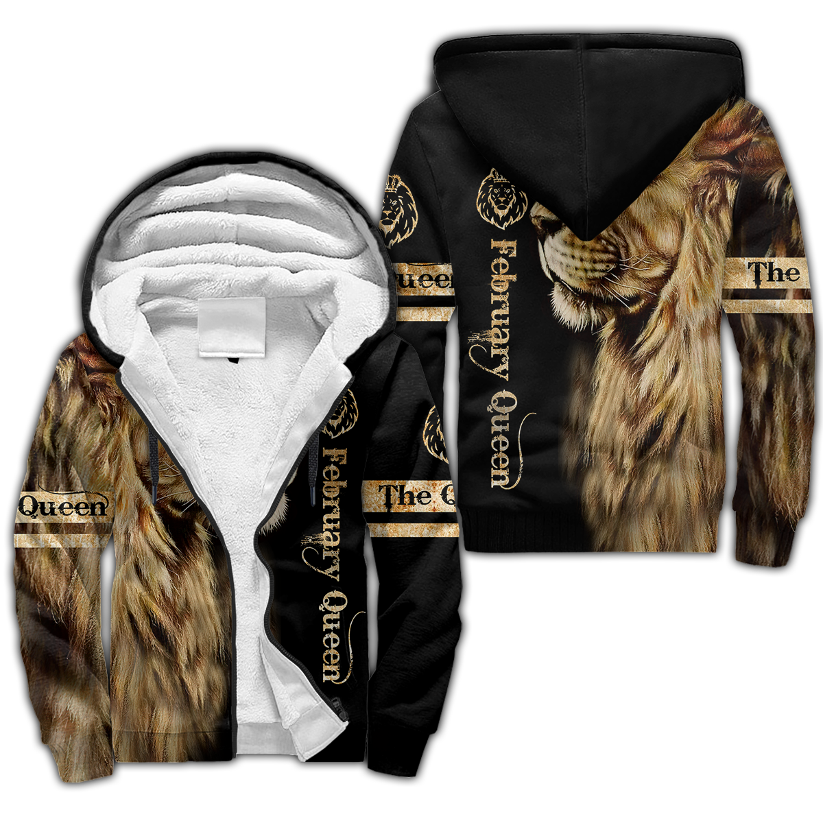 February Lion Queen 3D All Over Printed Shirt for Women