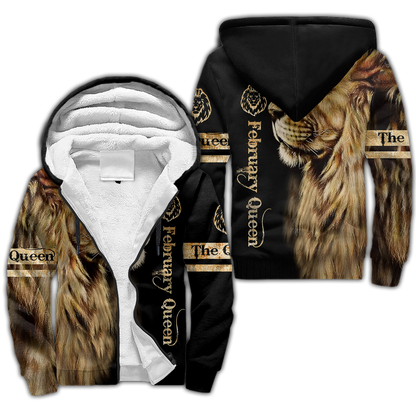 February Lion Queen 3D All Over Printed Shirt for Women
