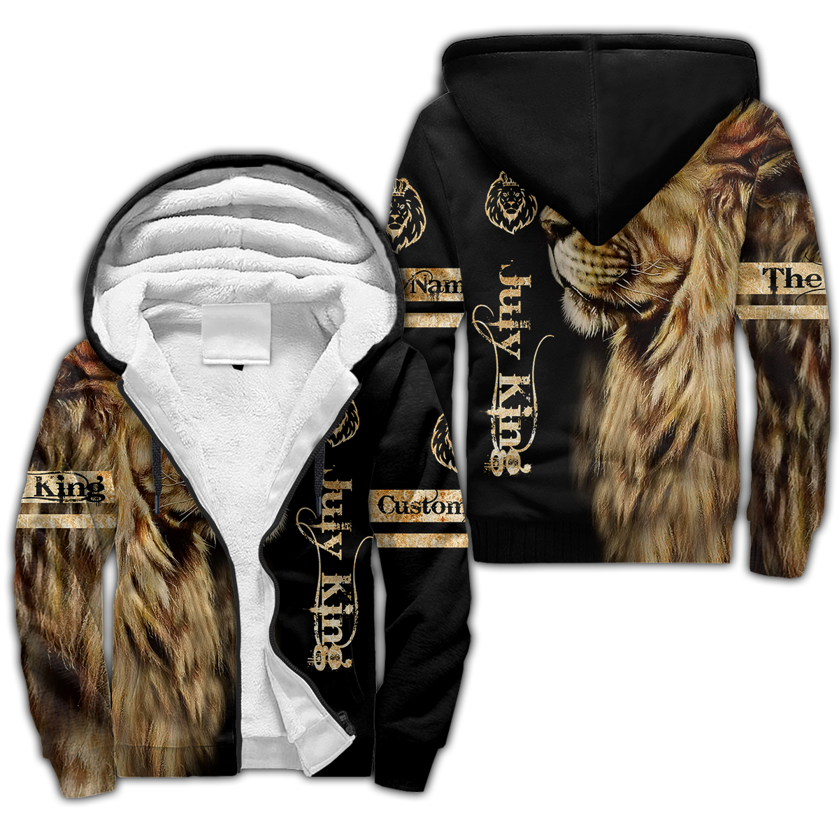 Custom Name July King Lion  3D All Over Printed Unisex Shirts