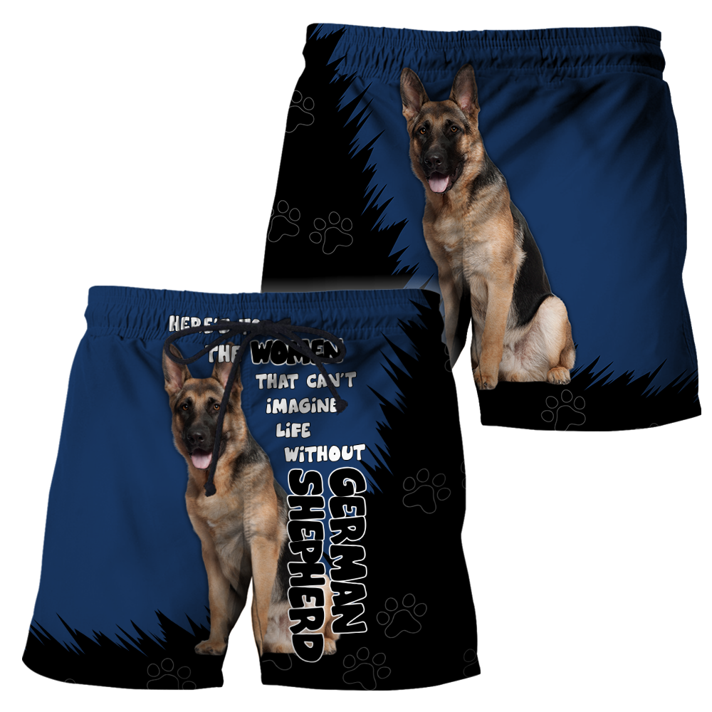 German Shepherd Dog Lover 3D Full Printed Shirt For Men And Women Pi281207-Apparel-MP-Shorts-S-Vibe Cosy™