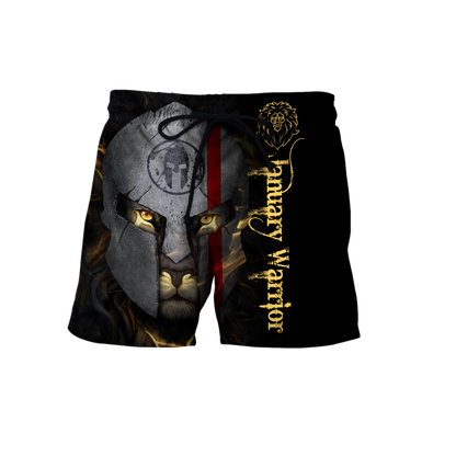 January Spartan Lion Warrior 3D All Over Printed Unisex Shirts
