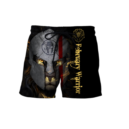 February Spartan Lion Warrior 3D All Over Printed Unisex Shirts