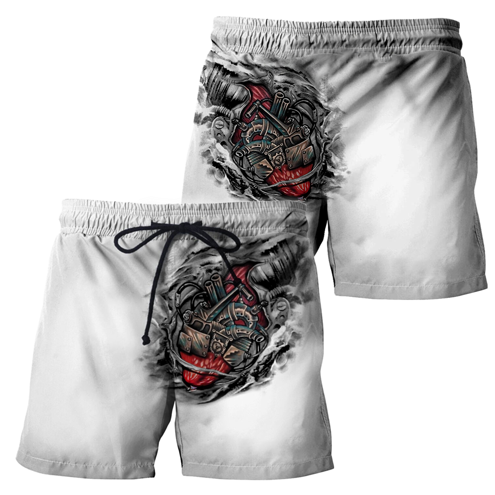 Mechanic Metal Tattoo 3D All Over Printed Shirts HAC180503-Apparel-MP-Shorts-S-Vibe Cosy™