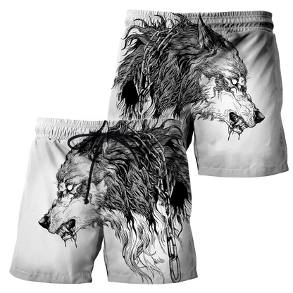 Tattoo Wolf Hoodie T Shirt For Men and Women HAC290501-NM