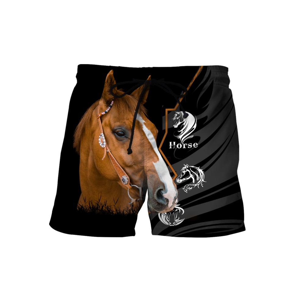 Beautiful Horse 3D All Over Printed shirt for Men and Women Pi040106-Apparel-TA-Shorts-S-Vibe Cosy™