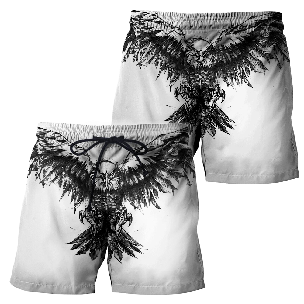 Eagle Tattoo Art Hoodie T Shirt For Men and Women HAC300504-NM-Apparel-NM-Shorts-S-Vibe Cosy™