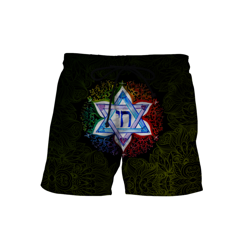 Premium Hanukkah Jewish Chai Symbol Star Of David All Over Printed Shirts For Men And Women MEI