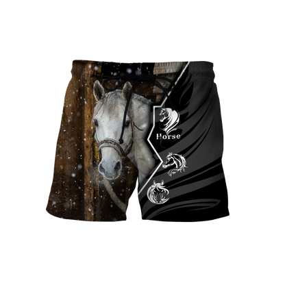 Beautiful Horse 3D All Over Printed shirt for Men and Women Pi040102-Apparel-NNK-Shorts-S-Vibe Cosy™