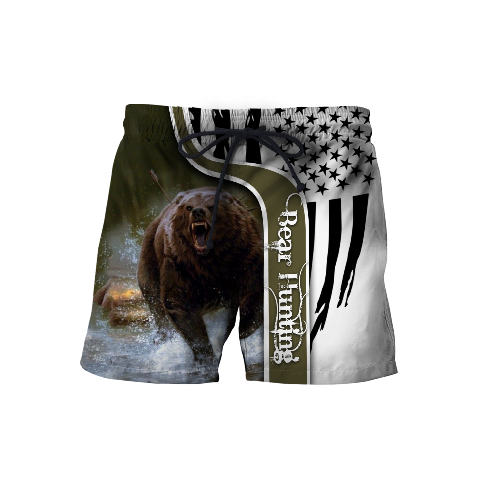 BEAR HUNTING CAMO 3D ALL OVER PRINTED SHIRTS FOR MEN AND WOMEN Pi041202 PL-Apparel-PL8386-Shorts-S-Vibe Cosy™