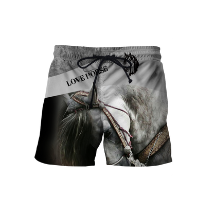 Beautiful Horse 3D All Over Printed shirt for Men and Women Pi070101-Apparel-NNK-Shorts-S-Vibe Cosy™