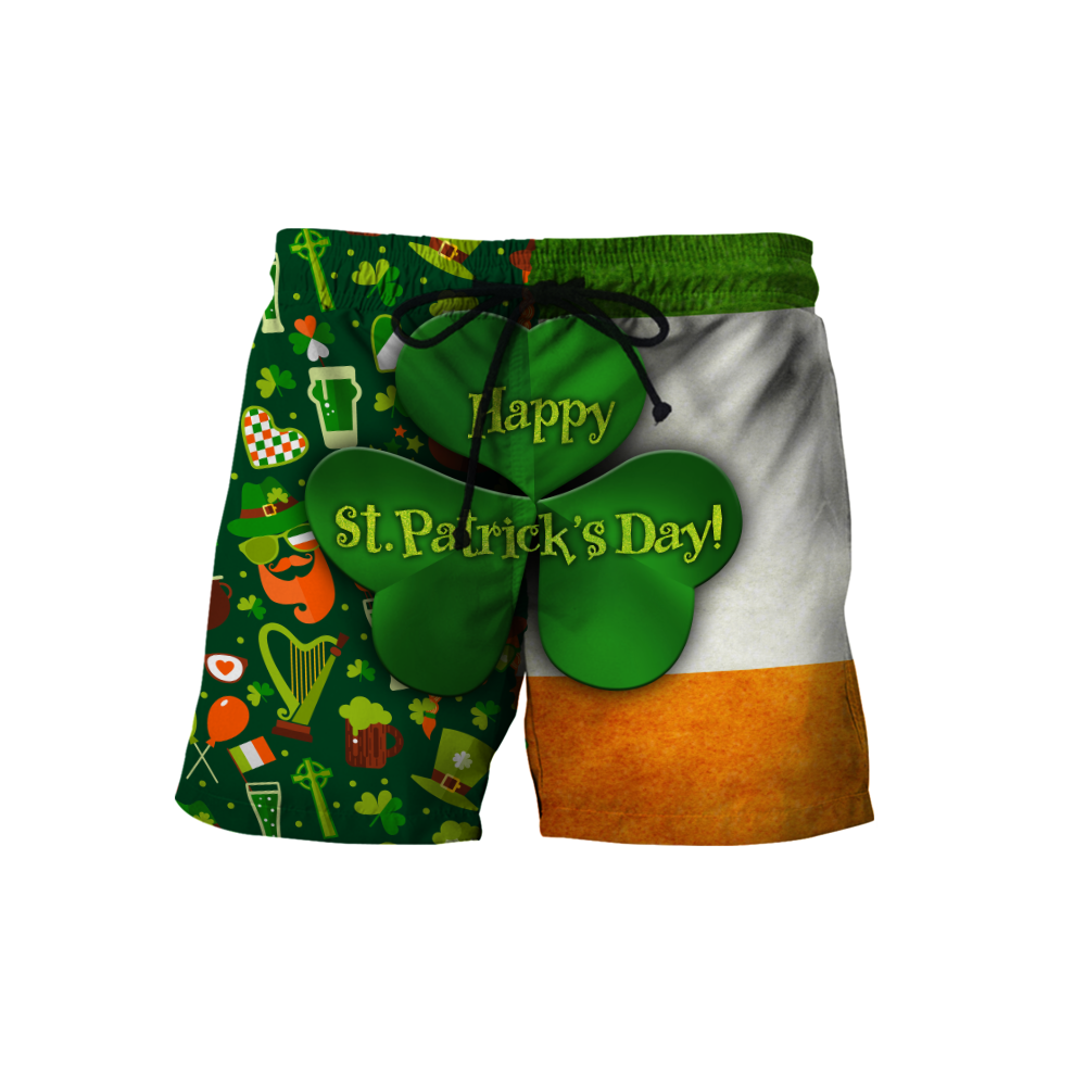 Happy St Patrick's Day Irish Hoodie T-Shirt Sweatshirt for Men and Women Pi170201-Apparel-NM-Shorts-S-Vibe Cosy™