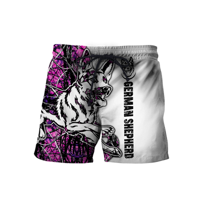 German shepherd pink tattoo 3d hoodie shirt for men and women HAC180805