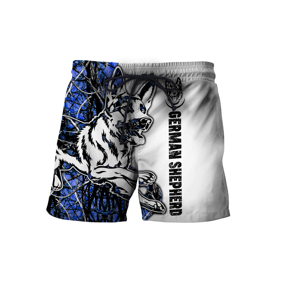 German shepherd blue tattoo 3d hoodie shirt for men and women HAC190801