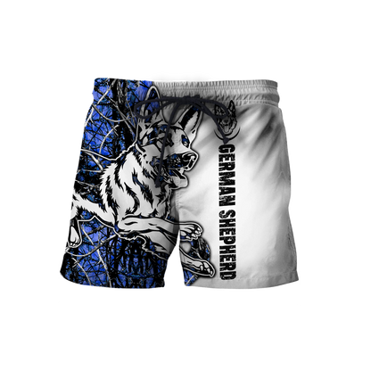 German shepherd blue tattoo 3d hoodie shirt for men and women HAC190801