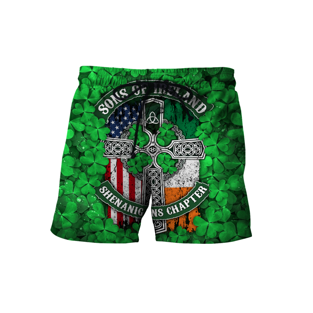 Happy St Patrick's Day Irish Hoodie T-Shirt Sweatshirt for Men and Women Pi170203-Apparel-NM-Shorts-S-Vibe Cosy™