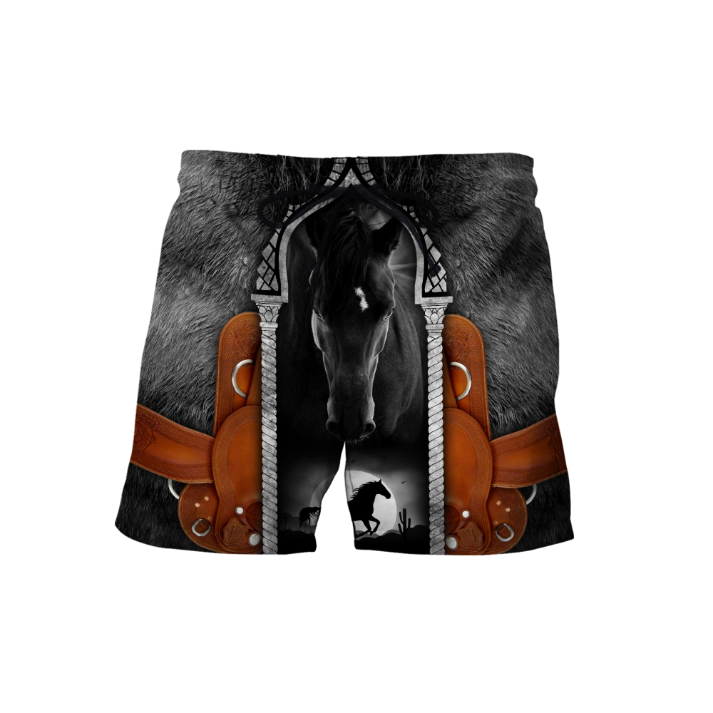 Beautiful Horse 3D All Over Printed shirt for Men and Women Pi080101-Apparel-NNK-Shorts-S-Vibe Cosy™