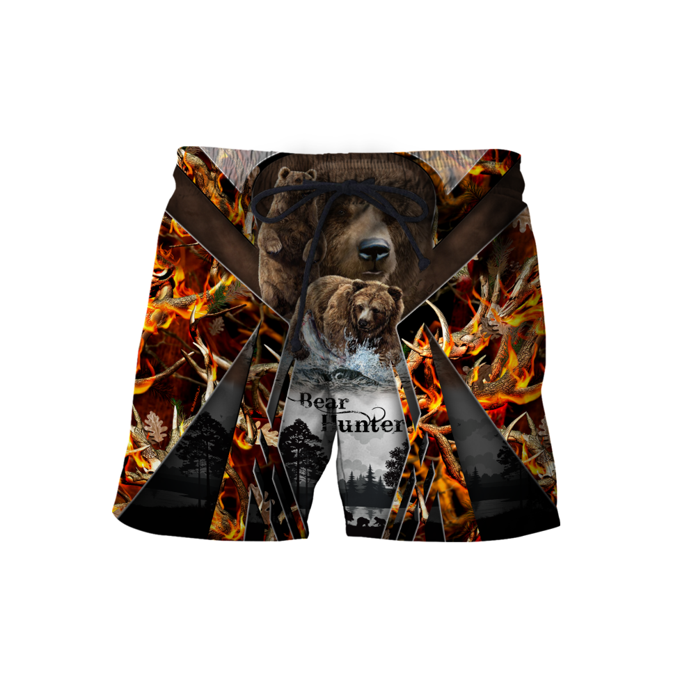 Bear Hunting camo 3D all over printed shirts for men and women Pi121202 PL-Apparel-PL8386-Shorts-S-Vibe Cosy™
