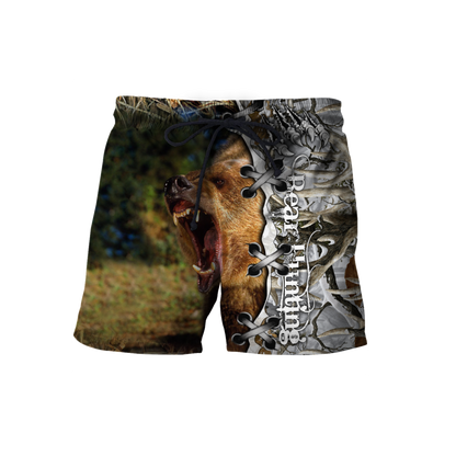 BEAR HUNTING CAMO 3D ALL OVER PRINTED SHIRTS FOR MEN AND WOMEN Pi061201 PL-Apparel-PL8386-Shorts-S-Vibe Cosy™