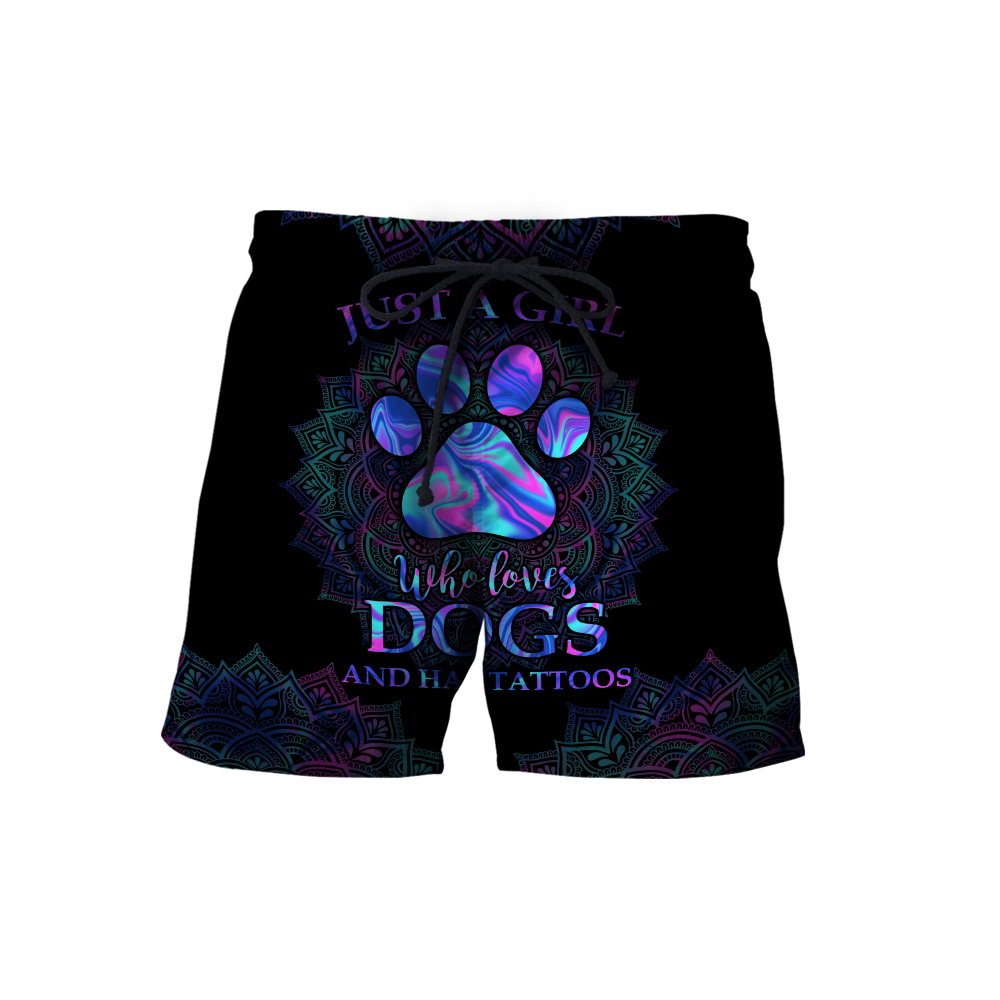 Girl loves dogs 3d hoodie shirt for men and women HAC100906