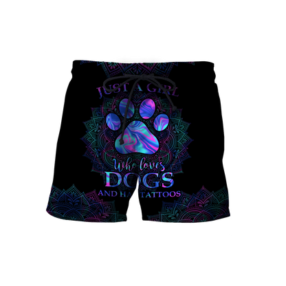 Girl loves dogs 3d hoodie shirt for men and women HAC100906